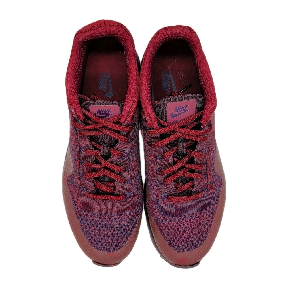 Nike Mens Air Max 1 Ultra Flyknit Shoes Grand Purple Team Red 856958-566 Size 11 - Picture 13 of 14